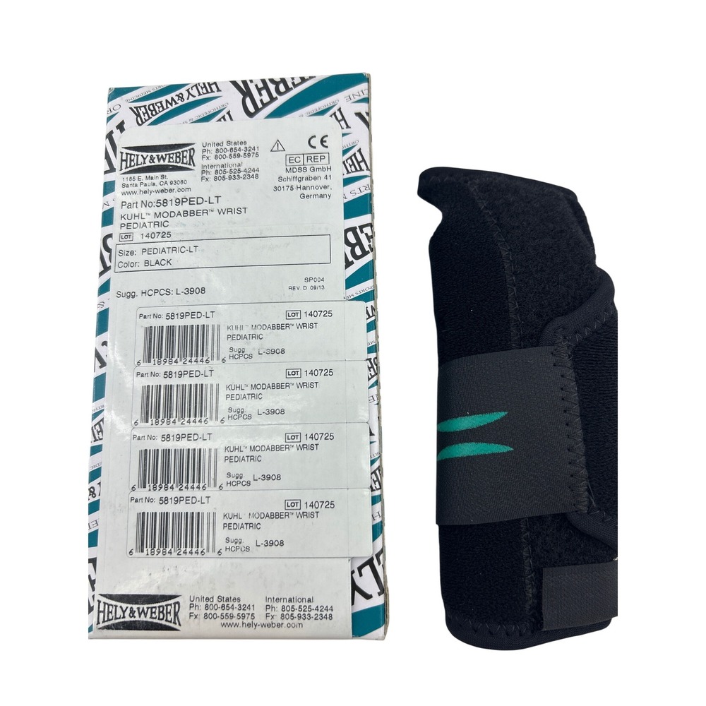 Hely & Weber Kuhl Modabber Wrist Pediatric Left Black Brace 5819PED-LT NEW‎